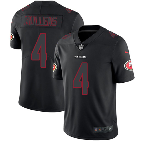 San Francisco 49ers Limited Black Men Nick Mullens NFL Jersey #4 Rush Impact->san francisco 49ers->NFL Jersey